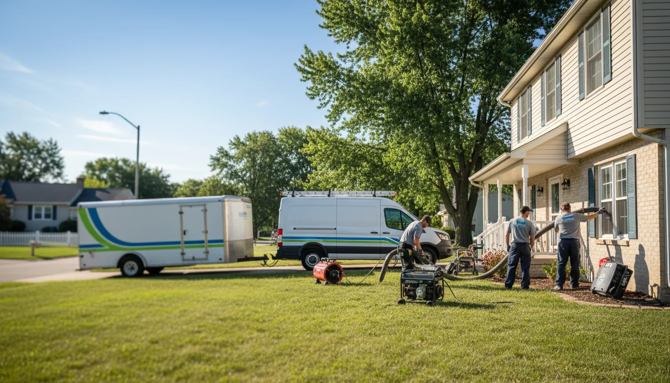Flooded Basement Restoration And Cleanup With Repair in Whittemore, IA near me